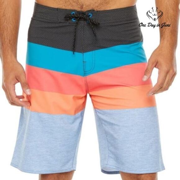Burnside 360 9 1/2" Inseam Stretch Board Shorts Size 30 - Picture 1 of 2